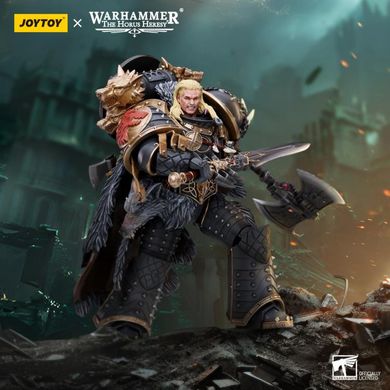 Коллекционная фигура Примаръ Легиона Космический Волков Леман Русс Warhammer: The Horus Heresy Space Wolves Leman Russ, Primarch of the VIth Legion 1/18