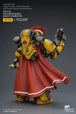 Колекційна фігура Претор Імперських Кулаків у броні MK III Warhammer: The Horus Heresy Imperial Fists Legion Praetor in Mk III Armour 1/18