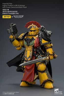 Колекційна фігура Претор Імперських Кулаків у броні MK III Warhammer: The Horus Heresy Imperial Fists Legion Praetor in Mk III Armour 1/18