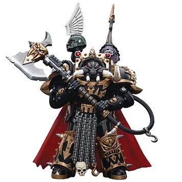 Коллекционная фигура Лорд Хаоса Чорного Легиона в броне терминатора Warhammer 40K Chaos Space Marines Black Legion Chaos Lord in Terminator Armor 1/18