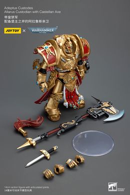 Колекційна фігура Адептус Кустодес JoyToy 1/18 Adeptus Custodes Allarus Custodian with Castellan Axe