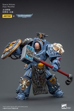 Колекційна фігура Арьяк Рокфіст Warhammer 40K Space Wolves Arjac Rockfist 1/18  JoyToy