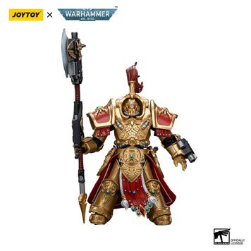 Колекційна фігура Адептус Кустодес JoyToy 1/18 Adeptus Custodes Allarus Custodian with Castellan Axe