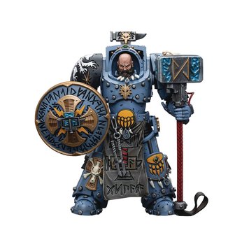 Колекційна фігура Арьяк Рокфіст Warhammer 40K Space Wolves Arjac Rockfist 1/18  JoyToy