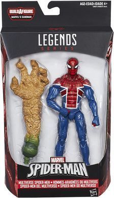 Коллекционная фигура Человек-паук ЮК Marvel Legends Spider-Men: Spider-UK (Sandman BAF)
