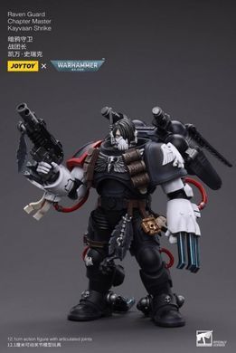 Колекційна фігура Майстер Ордену Гвардії Ворона Warhammer 40K Raven Guard Chapter Master Kayvaan Shrike 1/18