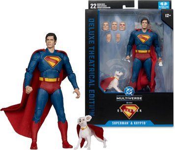 Коллекционная фигура Супермен и Крипто Superman (2025) DC Multiverse Superman & Krypto (Deluxe Theatrical Edition)
