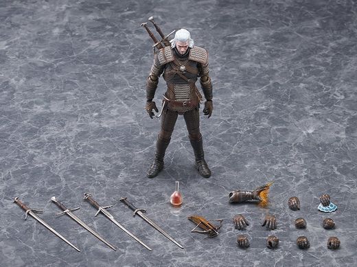 Колекційна фігура Відьмак Геральт, Білий Вовк The Witcher 3: Wild Hunt figma No.655 Geralt the White Wolf