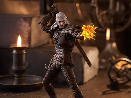 Колекційна фігура Відьмак Геральт, Білий Вовк The Witcher 3: Wild Hunt figma No.655 Geralt the White Wolf