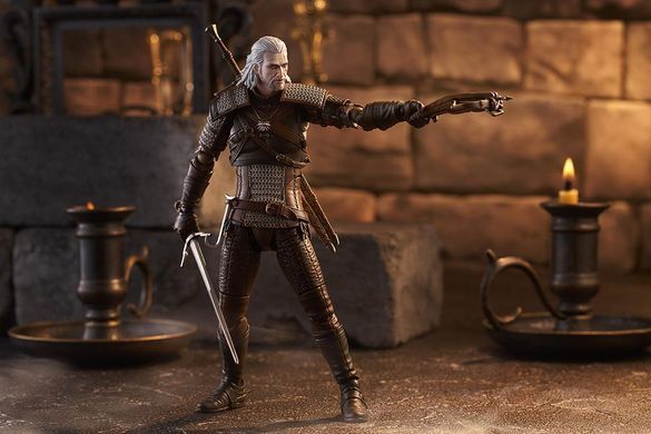 Колекційна фігура Відьмак Геральт, Білий Вовк The Witcher 3: Wild Hunt figma No.655 Geralt the White Wolf