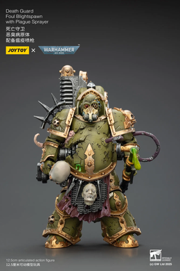 Колекційна фігура Породження Чуми Гвардії Смерті Warhammer 40,000 Death Guard Foul Blightspawn with Plague Sprayer 1/18