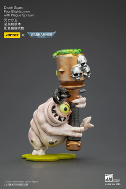 Колекційна фігура Породження Чуми Гвардії Смерті Warhammer 40,000 Death Guard Foul Blightspawn with Plague Sprayer 1/18
