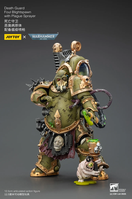 Колекційна фігура Породження Чуми Гвардії Смерті Warhammer 40,000 Death Guard Foul Blightspawn with Plague Sprayer 1/18