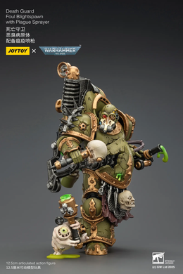 Колекційна фігура Породження Чуми Гвардії Смерті Warhammer 40,000 Death Guard Foul Blightspawn with Plague Sprayer 1/18