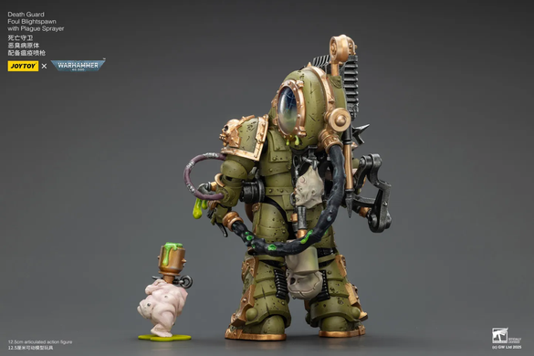 Колекційна фігура Породження Чуми Гвардії Смерті Warhammer 40,000 Death Guard Foul Blightspawn with Plague Sprayer 1/18