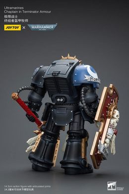 Коллекционная фигура Капелан Ультрамаринов в броне терминатора Warhammer 40K Ultramarines Chaplain in Terminator Armor 1/18