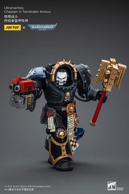 Колекційна фігура Капелан Ультрамаринів у броні термінатора Warhammer 40K Ultramarines Chaplain in Terminator Armor 1/18