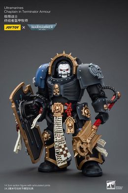 Колекційна фігура Капелан Ультрамаринів у броні термінатора Warhammer 40K Ultramarines Chaplain in Terminator Armor 1/18