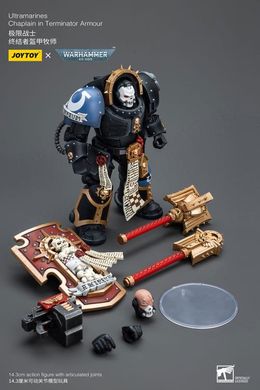 Колекційна фігура Капелан Ультрамаринів у броні термінатора Warhammer 40K Ultramarines Chaplain in Terminator Armor 1/18