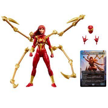 Коллекционная фигура Мэри Джейн Уотсон (Железный Паук) Marvel Legends Mary Jane Watson (Iron Spider) with Exclusive Magic: The Gathering Card