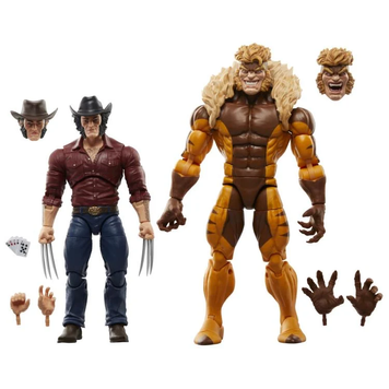 Комплект колекційних фігур Логан та Шаблезубий Wolverine 50th Anniversary Marvel Legends Logan and Sabretooth Two-Pack