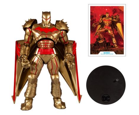 Колекційна фігура Бетмен (золотий костюм Хеллбет) DC Multiverse Batman (Hellbat Suit Gold Ver.)