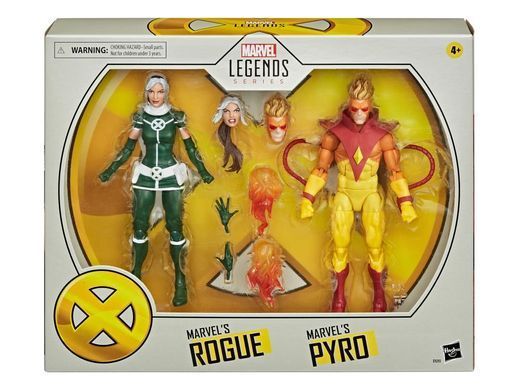 Комплект коллекционных фигур Шельма и Пиро Marvel Legends Rogue & Pyro