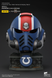 Колекційний шолом Лейтенанта Тітуса з підставкою Warhammer 40,000: Space Marine 2 Ultramarines Lieutenant Titus' MKX Wearable Helmet Replica with stand