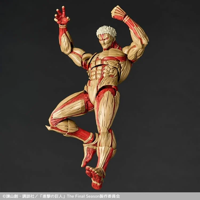 Коллекционная фигура Бронированный Титан Attack on Titan Amazing Yamaguchi Revoltech NR101 Armored Titan (Reiner Braun)