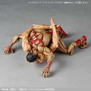 Коллекционная фигура Бронированный Титан Attack on Titan Amazing Yamaguchi Revoltech NR101 Armored Titan (Reiner Braun)