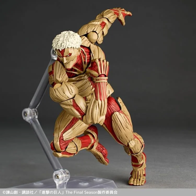Коллекционная фигура Бронированный Титан Attack on Titan Amazing Yamaguchi Revoltech NR101 Armored Titan (Reiner Braun)
