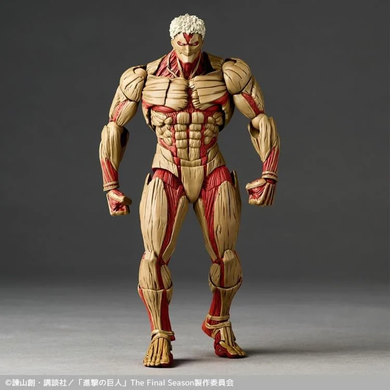 Коллекционная фигура Бронированный Титан Attack on Titan Amazing Yamaguchi Revoltech NR101 Armored Titan (Reiner Braun)