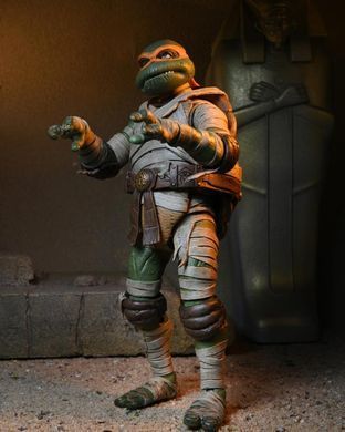 Колекційна фігура Мікеланджело Мумія NECA Universal Monsters x Teenage Mutant Ninja Turtles Ultimate Michelangelo as The Mummy