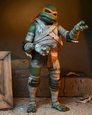 Колекційна фігура Мікеланджело Мумія NECA Universal Monsters x Teenage Mutant Ninja Turtles Ultimate Michelangelo as The Mummy