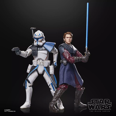 Комплект колекційних фігур Енакін Скайвокер та Клон Капітан Рекс STAR WARS The Black Series Anakin Skywalker & Clone Captain Rex (пошкодженно пакування)
