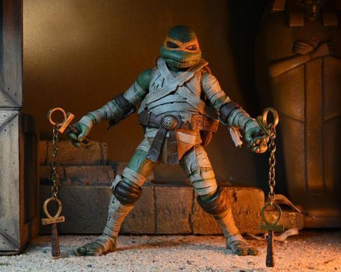 Колекційна фігура Мікеланджело Мумія NECA Universal Monsters x Teenage Mutant Ninja Turtles Ultimate Michelangelo as The Mummy