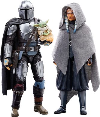 Комплект коллекционных фигур Мандалорец, Грогу и Асока Star Wars The Black Series The Mandalorian, Ahsoka Tano & Grogu 3-Pack