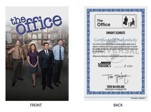Коллекционная фигура Дуайт Шрут The Office Movie Maniacs Dwight Limited Edition 4850