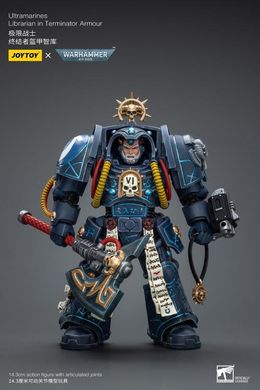 Колекційна фігура Бібліарій Ультрамаринів у броні термінатора Warhammer 40K Ultramarines Librarian in Terminator Armor 1/18