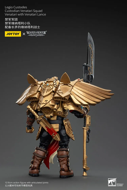 Коллекционная фигура Легио Кустодес Венатари с копьем Warhammer: The Horus Heresy Legio Custodes Custodian Venetari Squad Venetari with Venetari Lance 1/18