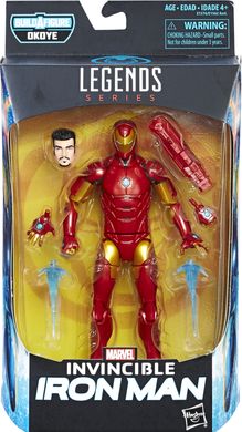 Колекційна фігура Непереможна Залізна Людина Marvel Legends Invincible Iron Man (Okoye BAF)