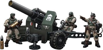 Комплект колекційних фігур Warhammer 40K Astra Militarum Ordnance Team with Bombast Field Gun Artillery 1/18