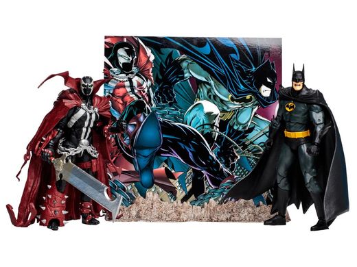 Комплект колекційних фігур Спаун та Бетмен DC Multiverse Batman & Spawn Two-Pack