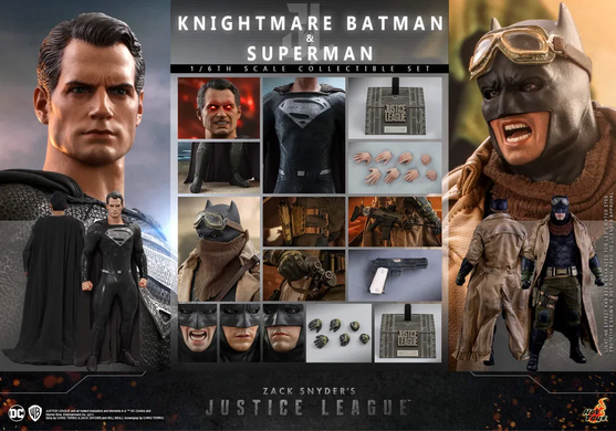 Комплект колекційних фігур Бетмен та Супермен Knightmare Batman and Superman Sixth Scale Figure Set by Hot Toys