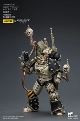 Колекційна фігура Превіан легіону Залізних Воїнів Warhammer: The Horus Heresy Iron Warriors Legion Praevian with Bolt Pistol 1/18