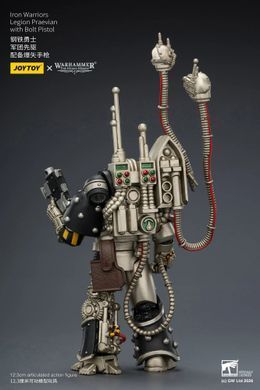 Колекційна фігура Превіан легіону Залізних Воїнів Warhammer: The Horus Heresy Iron Warriors Legion Praevian with Bolt Pistol 1/18