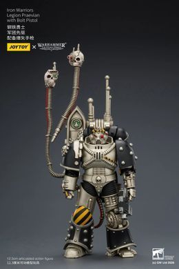 Колекційна фігура Превіан легіону Залізних Воїнів Warhammer: The Horus Heresy Iron Warriors Legion Praevian with Bolt Pistol 1/18