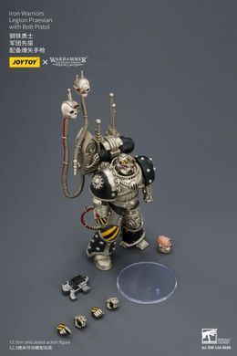 Колекційна фігура Превіан легіону Залізних Воїнів Warhammer: The Horus Heresy Iron Warriors Legion Praevian with Bolt Pistol 1/18
