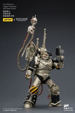 Колекційна фігура Превіан легіону Залізних Воїнів Warhammer: The Horus Heresy Iron Warriors Legion Praevian with Bolt Pistol 1/18