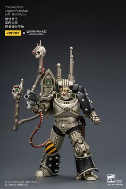 Колекційна фігура Превіан легіону Залізних Воїнів Warhammer: The Horus Heresy Iron Warriors Legion Praevian with Bolt Pistol 1/18